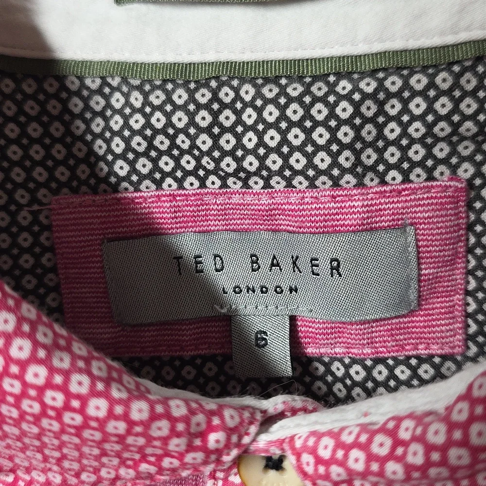 Ted Baker Raspberry Polo Shirt Small - Picture 5 of 6